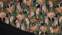 DIGITAL Soft Shell Waterproof Breathable Fabric Material TIGERS